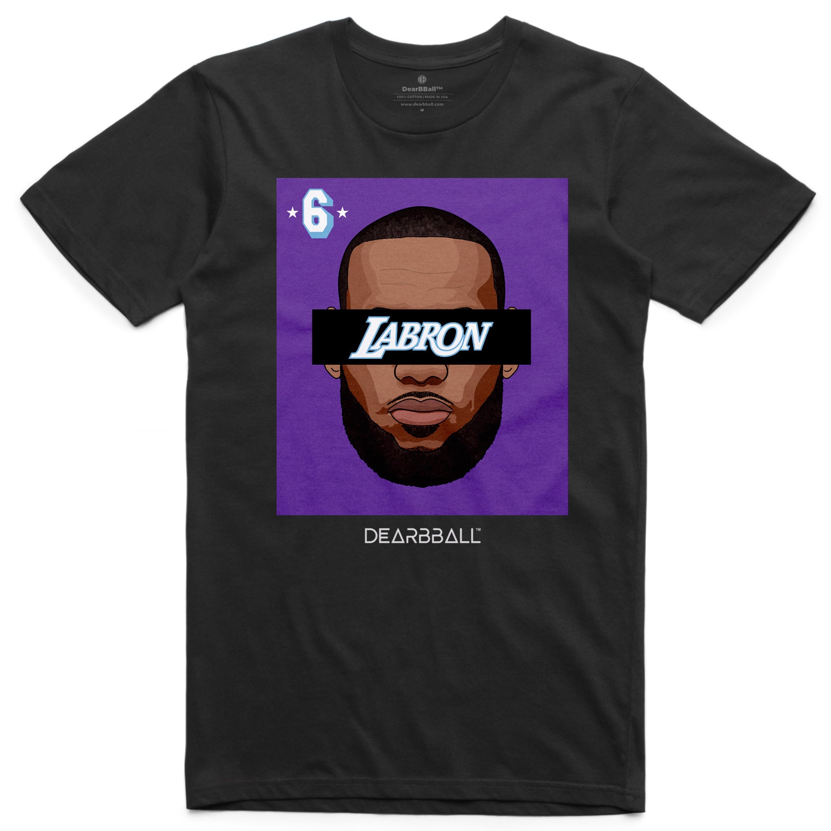 T-Shirt-Lebron-James-Los-Angeles-Lakers-Dearbball-clothes-brand-france