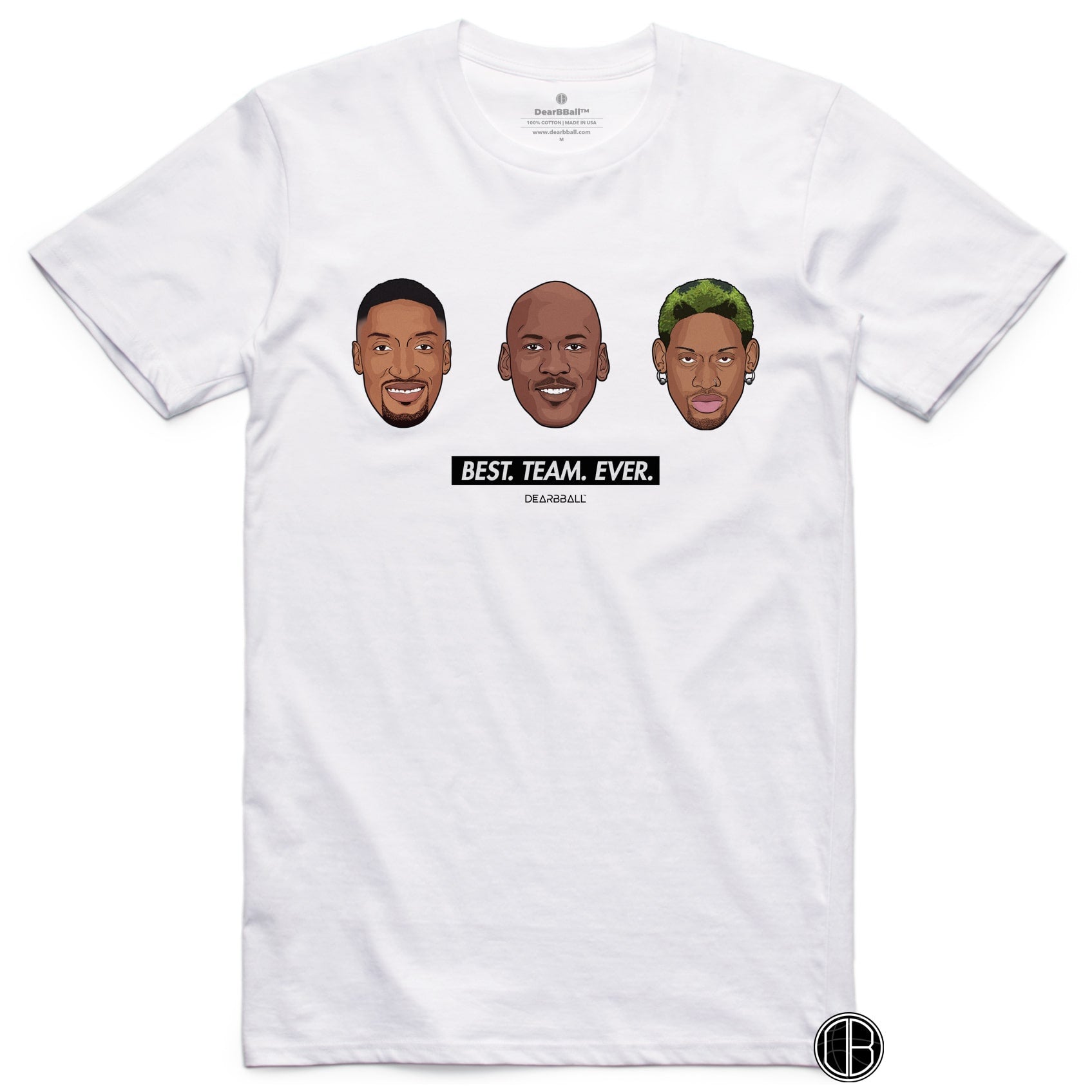T-Shirt-Scottie-Pippen-Michael-Jordan-Dennis-Rodman-Chicago-Bulls-Dearbball-clothes-brand-france