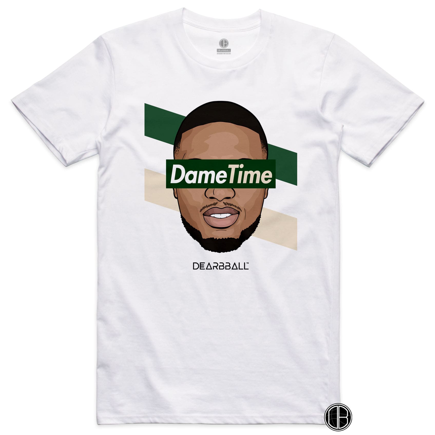 DearBBall T-Shirt - DameTime Stripes Cream Edition