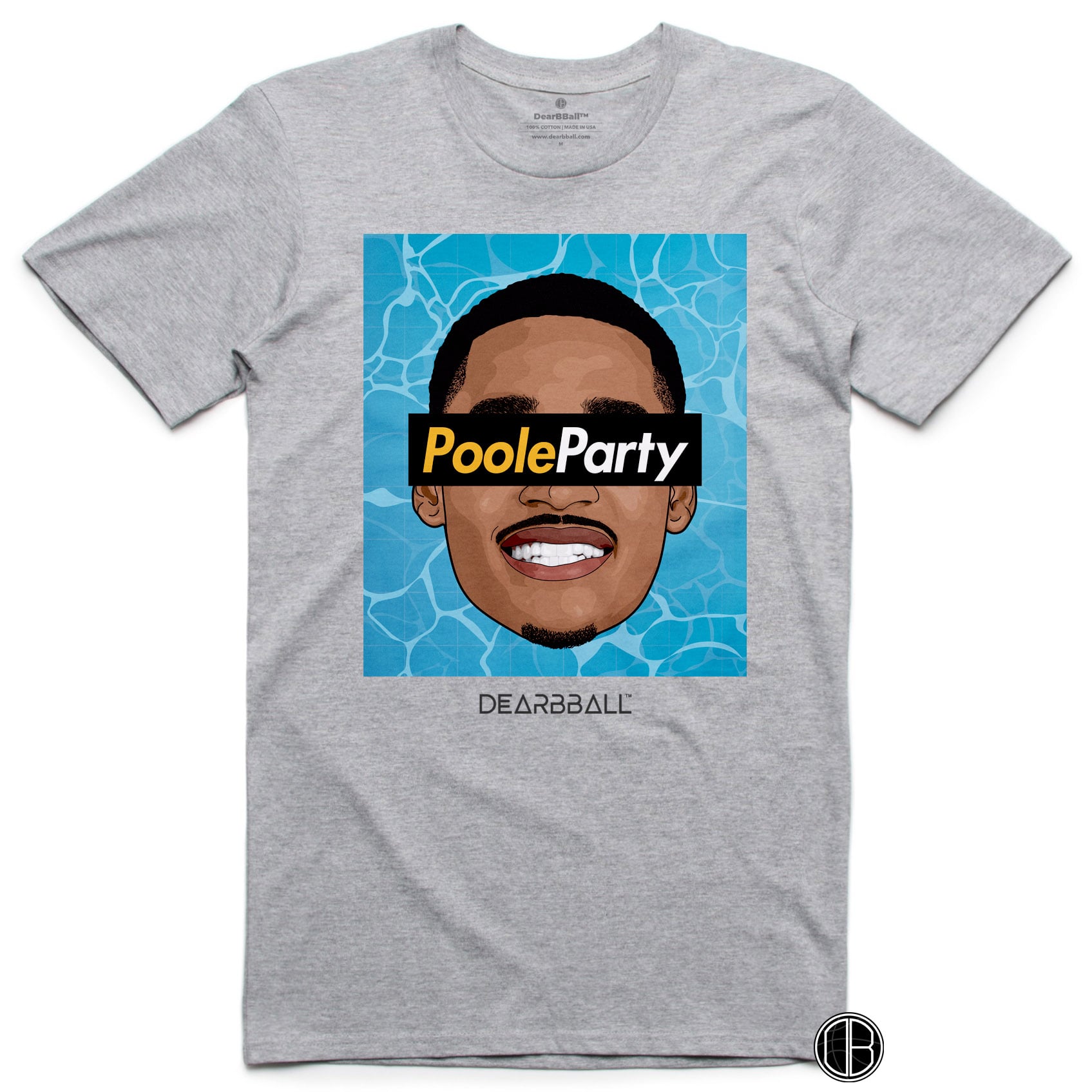 Warren Poole Basketball Player Party Print Tee Unisex Loose Fit