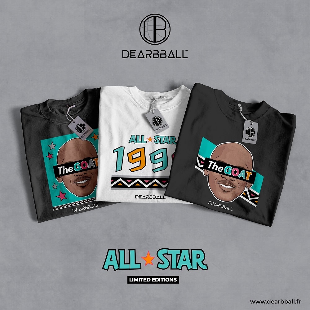 DearBBall Pack of 3 T-Shirts - ASG 1996 GOAT