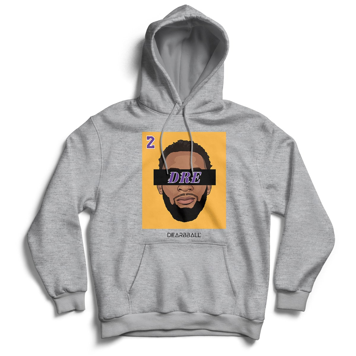 Andre Drummond Hoodie - DRE 2 Yellow Los Angeles Lakers Basketball Dearbball white