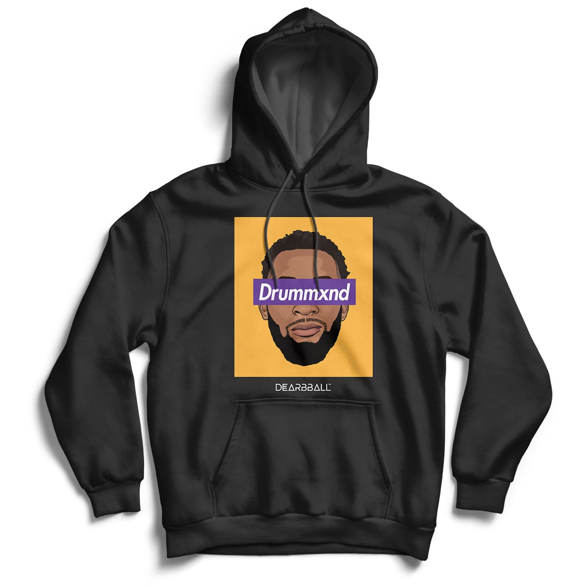 Andre Drummond Hoodie - Drummxnd LA Yellow Los Angeles Lakers Basketball Dearbball white