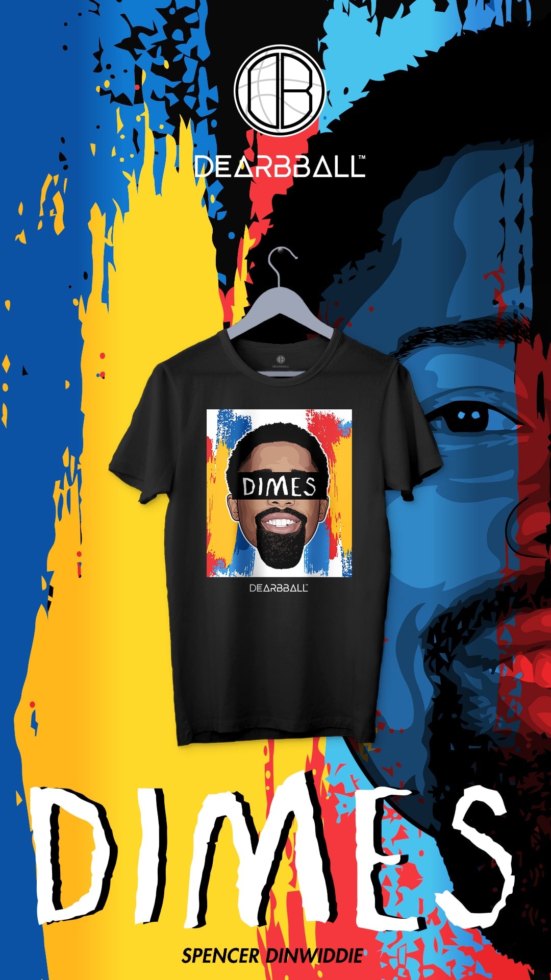 T-Shirt-Spencer-Dinwiddie-Brooklyn-Nets-Dearbball-clothes-brand-france