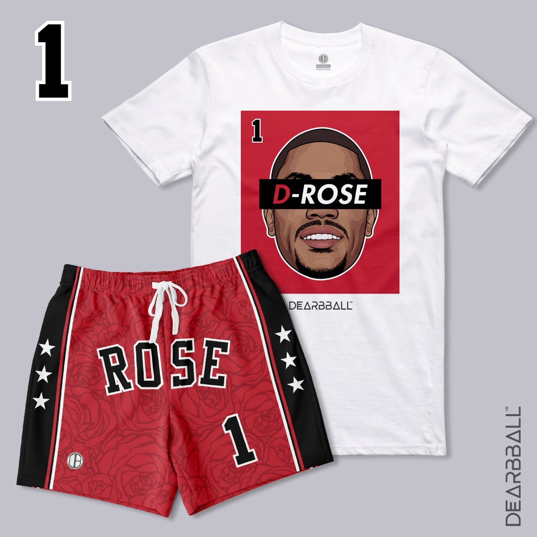 T-Shirt-Short-Bundle-Derrick-Rose-Chicago-Bulls-Dearbball-clothes-brand-france
