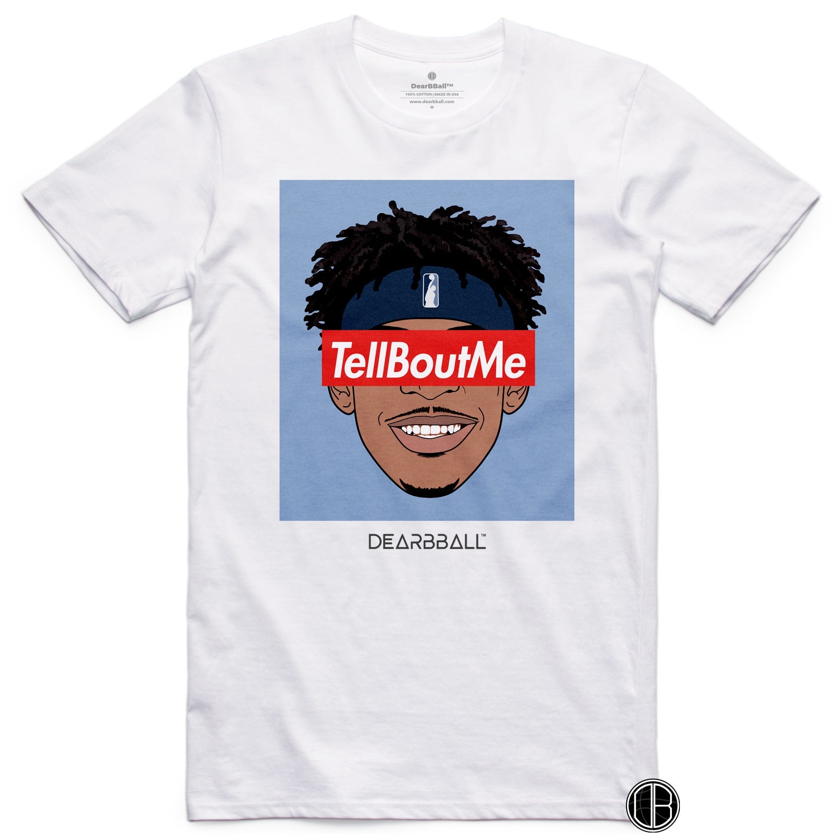 Ja Morant T-Shirt - TellBoutMe Hoops Memphis Grizzlies Basketball Dearbball white