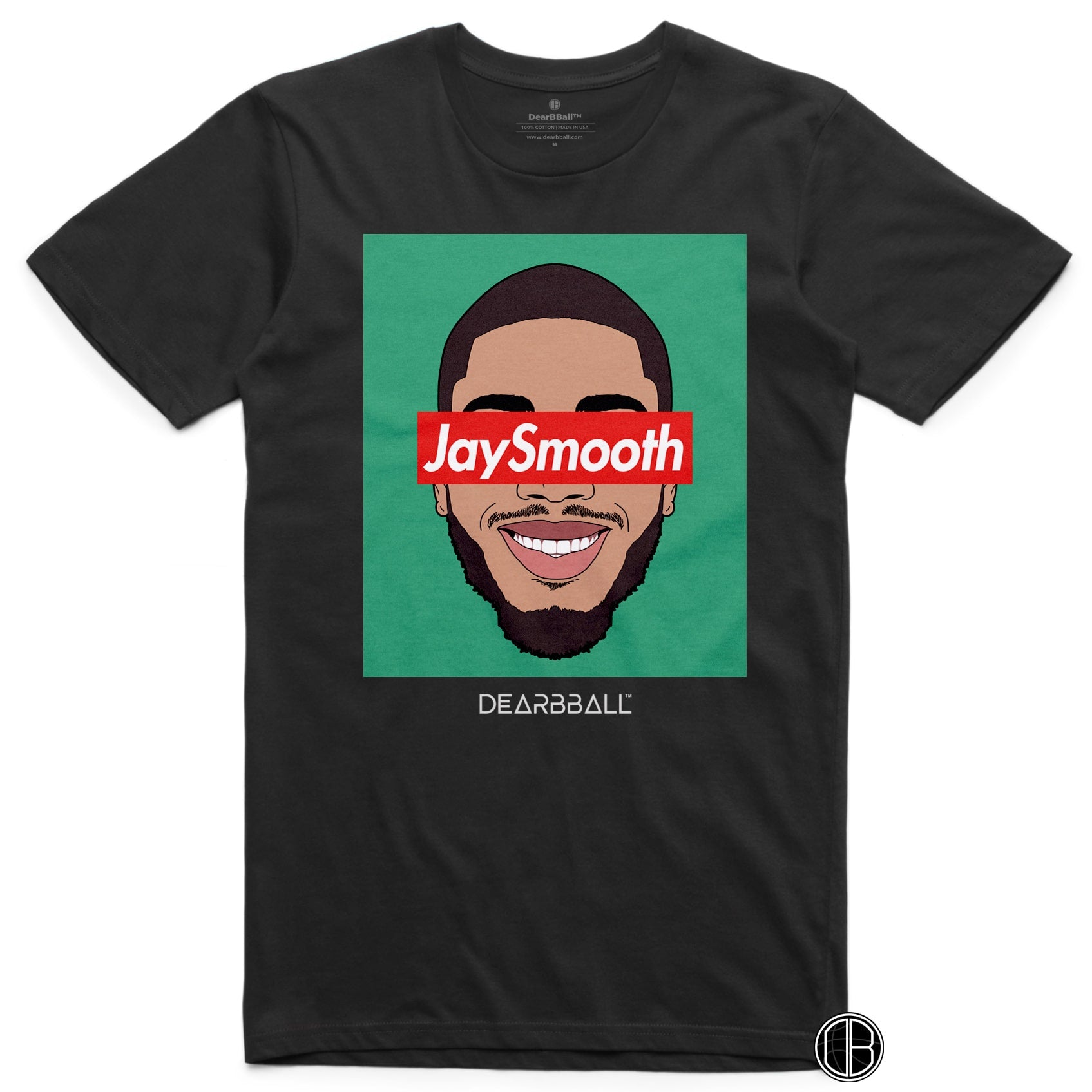 Jayson Tatum T-Shirt - Jaysmooth  Boston Celtics Basketball Dearbball white