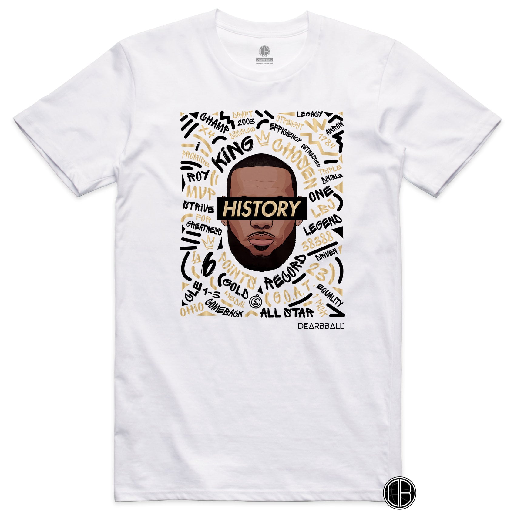 T-Shirt-Lebron-James-Los-Angeles-Lakers-Dearbball-clothes-brand-france