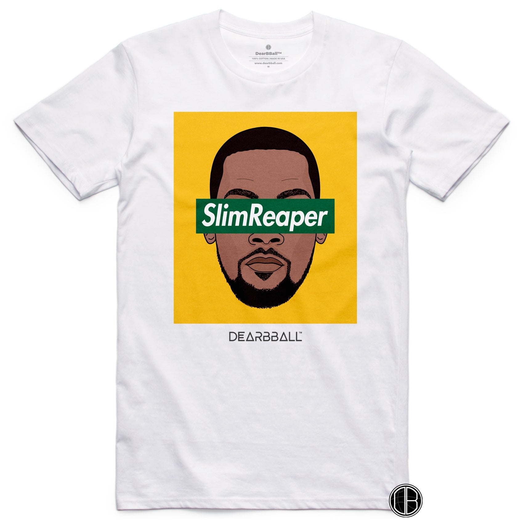 Kevin Durant Shirt - SlimReaper Sonics Colors Brooklyn Nets Basketball Dearbball white