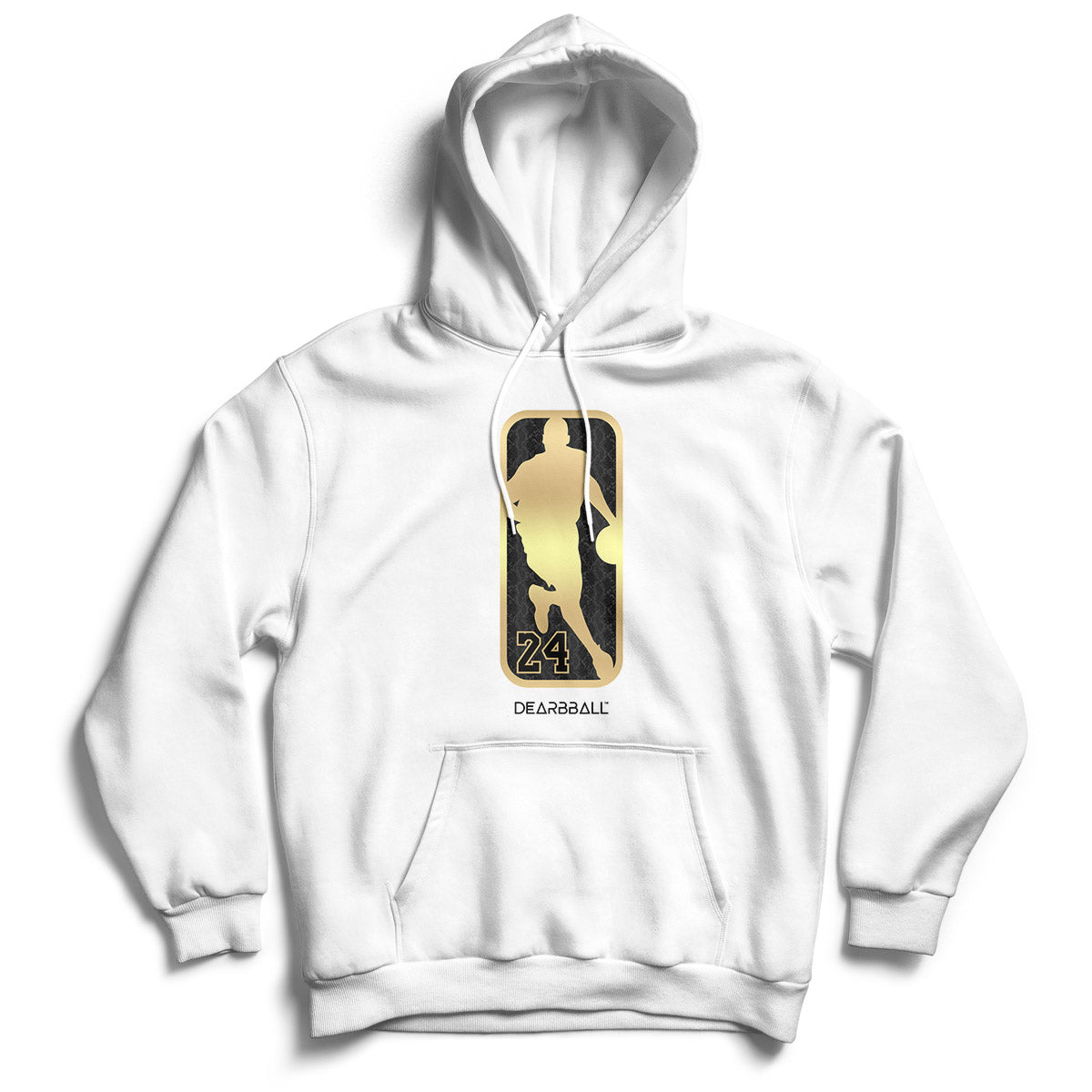 White jordan hoodie hot sale gold logo