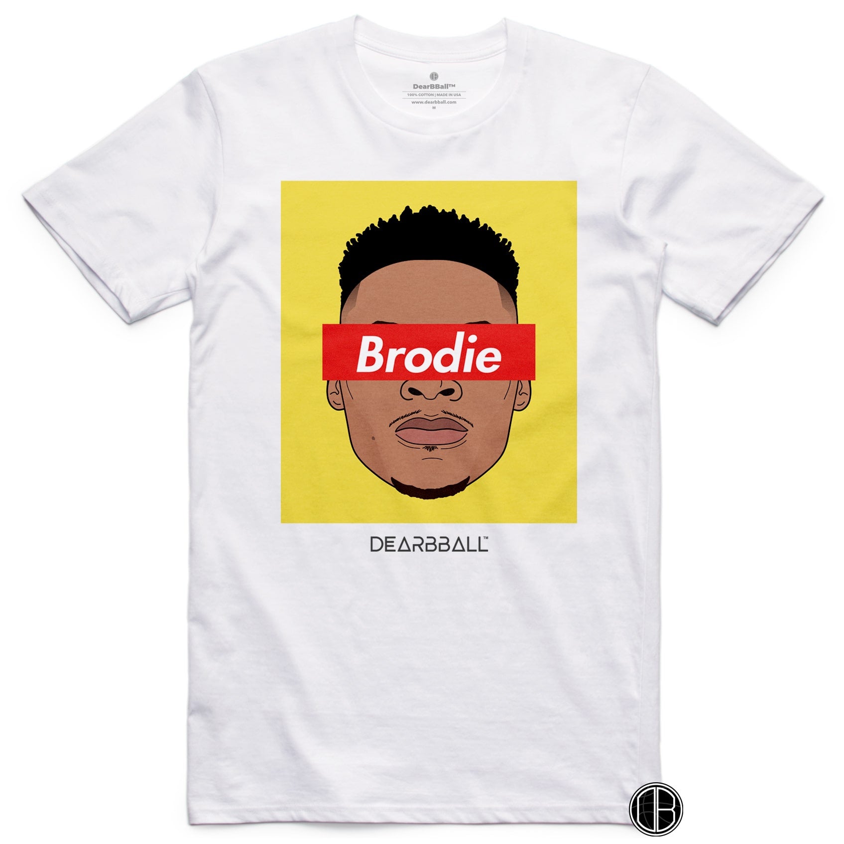 Russel Westbrook T-Shirt - Brodie Hoops Houston Rockets Basketball Dearbball white