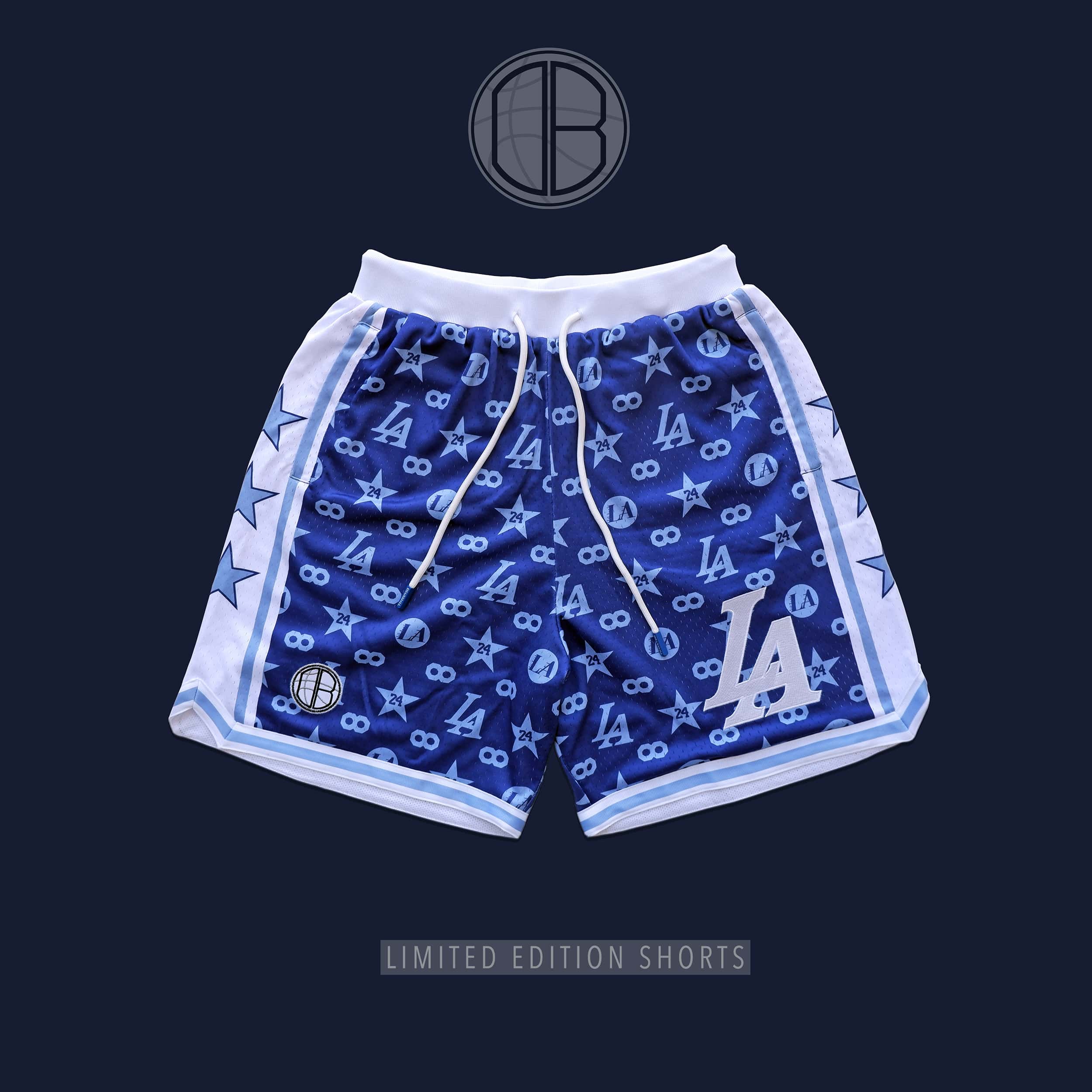 Bandana Mesh BB Shorts in Carolina Blue