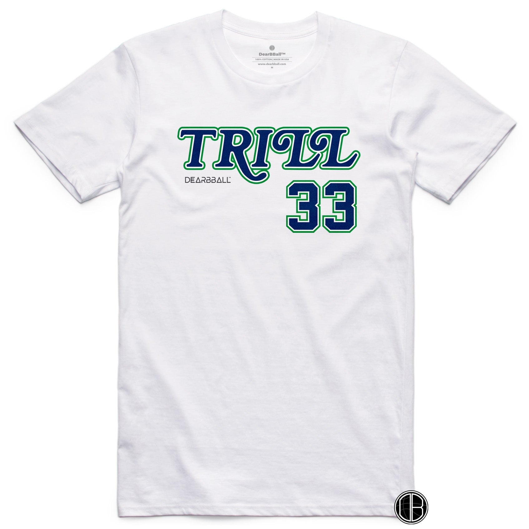 Willie Cauley Stein T-Shirt - Trill 33 Mavs Style Dallas Mavericks Basketball Dearbball white